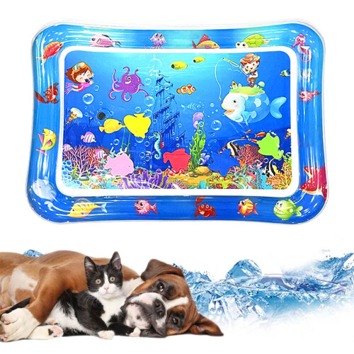 Inflatable Splash Pad for Pets 26x18.5 Inch Non-Slip