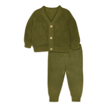 Conjunto de cárdigan y pantalón deportivo de punto para bebé Gerber, 2 piezas, 0/3-24 meses