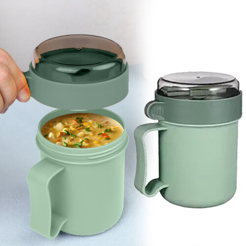 Insulation Cup with Handle Green 1 pc