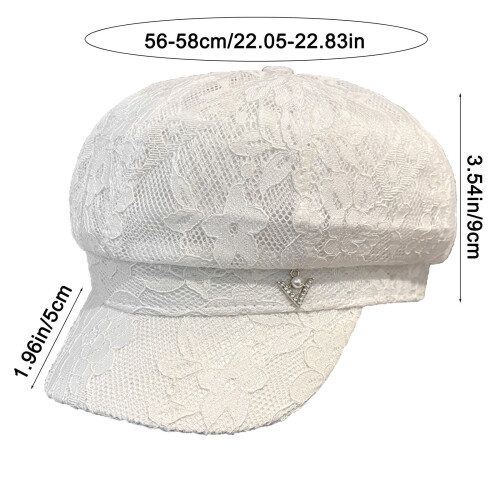 Pustende sommerberet for kvinner – Tynn åttekantet hatt, 1