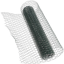 Tela de arame hexagonal galvanizada para galinheiros (1 rolo)