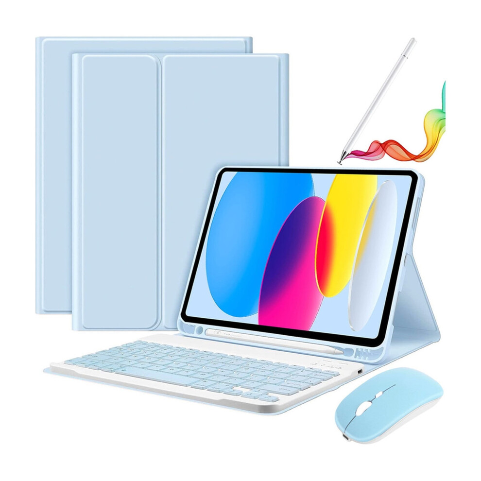 Ipad 10Th Gen 10.9-Inch Case With Keyboard, Mouse, And 971050489582