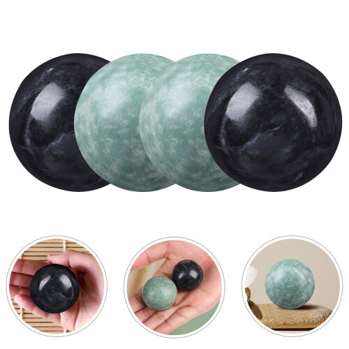 Marble Hand Exercise Balls Round Rolling Set 2