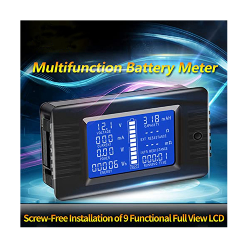 DC-batterimonitor Digital strømmåler 0-200V100A 1