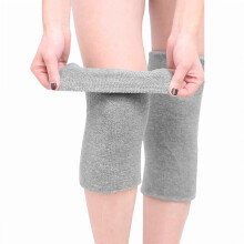 Men's and Women's Protective Gear Leg Warmers Winter Warm Wool Cycling Skiing Running Knee Pads Thickened Knee Pads Knee Warmers 1 Pair- Grey