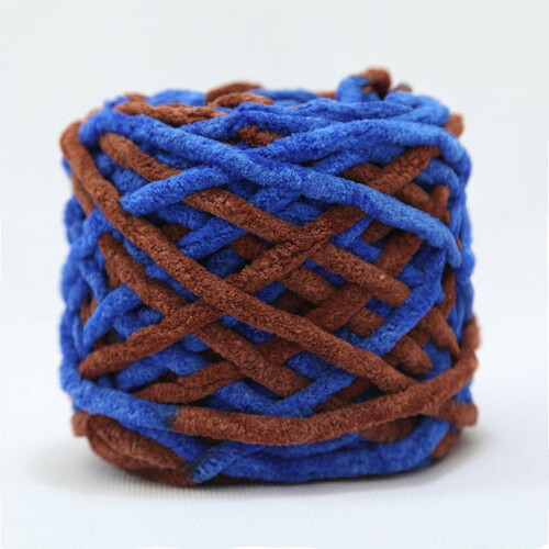Chunky Crochet Yarn Velvet 100g Multi-Colored
