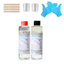 Epoxy Resin Kit Crystal Clear Hardener 1:1 Mix