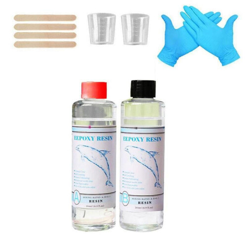 Epoxy Resin Kit Crystal Clear Hardener 1:1 Mix
