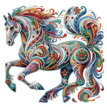 Pattern in Stock Hot Sale 5D Fancy Shape Rhinestone Stickers Spot Drill Decorative Painting
