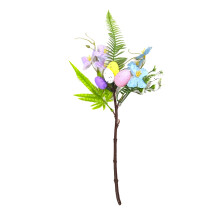 Artificial Easter Egg Picks 13.78 Inch Spring Floral Easter Tree Branches for Spring Party Flower Arrangement Wreath Decor