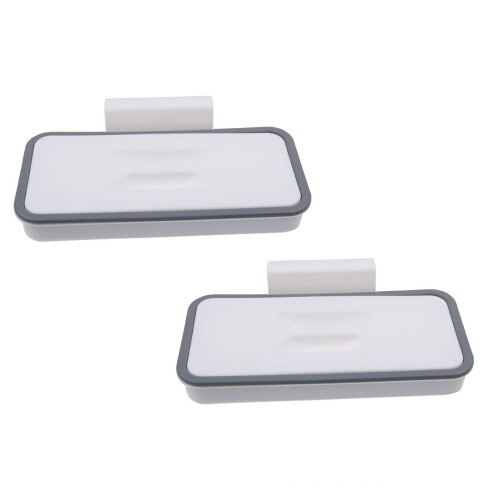 Household Hooks Bag Hanger Kitchen Trash Stand 2PC