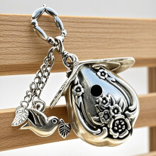 Birdhouse Pendant Necklace Handmade Silverware Jewelry
