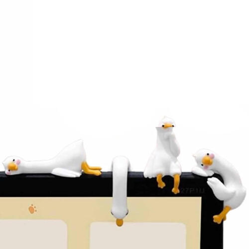 Lazy Duck Resin Figurines 4-Pack