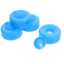 Water Jug Sealing Cap Reusable Bottle Lid 4 Pcs Sky-blue