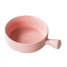 Nordic Style Baked Rice Bowl with Handle – Soup, Pasta, Salad Bowl, Compatible with Oven & Dishwasher