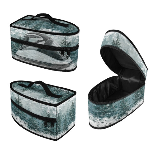 Snowflake Forest Iron Carrying Bag with Handle