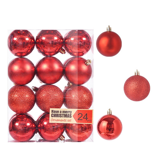 Comefolife Halloween-bollprydnader 3,2 cm 24 st 1