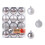 Comefolife Halloween-bollprydnader 3,2 cm 24 st 4