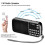 Rádio QISUO com tela LED de 0,75 polegadas e reprodutor de MP3. 2