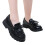 Mädchen-Lederslipper mit Quaste und Schleife, Schulkleid 4