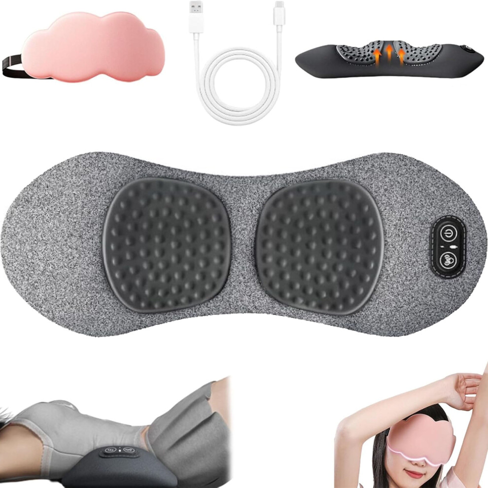 3-in-1 Back Massager with Traction Vibration and Heat