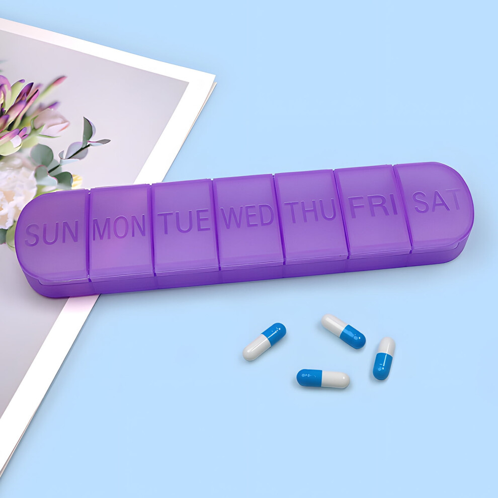 XiYing Portable Weekly Pill Organizer Box 7 Compartments