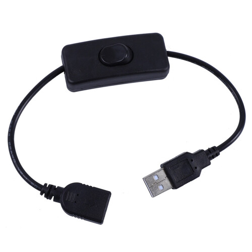USB Cable with On/Off Switch Male to Female 30cm