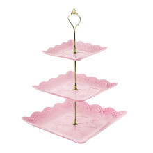 Glass Fruit Tray Three-Tier Dessert Stand