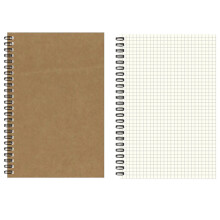 Spiral Notebooks – Blank, Unlined, Soft Kraft Cover Sketch Book for Students, Office & Business – Compatible with Daily Journaling
