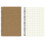 Spiral Notebook Blank Unlined Soft Kraft Cover 1 Pack 1