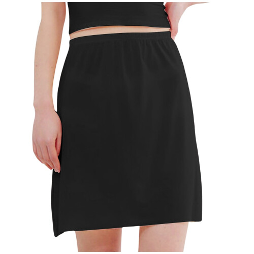 Dame Ice Silk Nederdel Sort XL 1