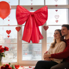 Bow Wall Decor for Valentine's Day Wedding Birthday Holiday