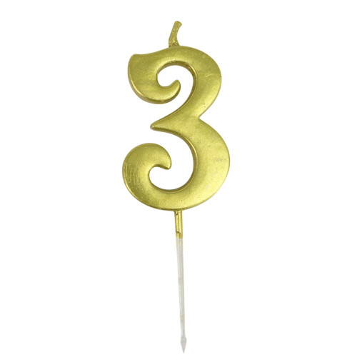 Number Candle 3D Shape Birthday Cake Decoration