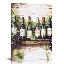 Wine Theme Canvas Wall Art 16x20in