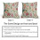 Fodere per cuscini floreali vintage rosa e verdi 18x18 cm, set da 2 6