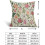 Fodere per cuscini floreali vintage rosa e verdi 18x18 cm, set da 2 5