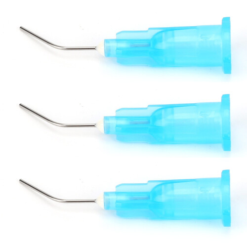 Dental Irrigation Needle Tips Pre-Bent Disposable 100 Pcs