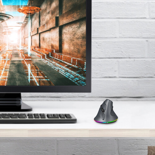 Mouse da gioco wireless ricaricabile, 7200 DPI, ergonomico 2