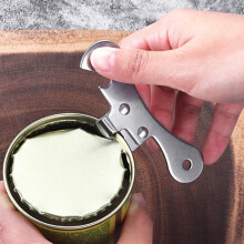 Stainless Steel Bottle Can Opener 2-in-1 Tool Beer Bottle Opener Tin Can Cutter Kitchen Gadget