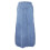 Gonna lunga in denim a vita alta da donna, blu 4