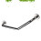 Bathroom Support Bars Curved Silver 1 Set 1