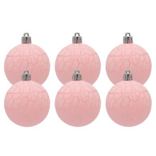 Shatterproof Christmas Ball Set – 6-Piece Tree Ornaments, Compatible with All Trees, for Holiday & Wedding Decor