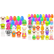 Prefilled Easter Eggs with Rubber Toys, Basket Stuffers & Egg Hunt Fillers – Compatible with Easter Theme Parties
