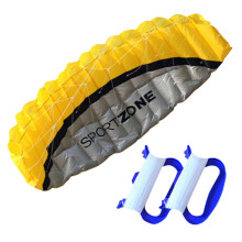 Blue Parafoil Stunt Kite 2.5M Easy-Fly Portable