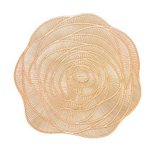 Floral Round Coaster Set for Home Wedding Holiday Use