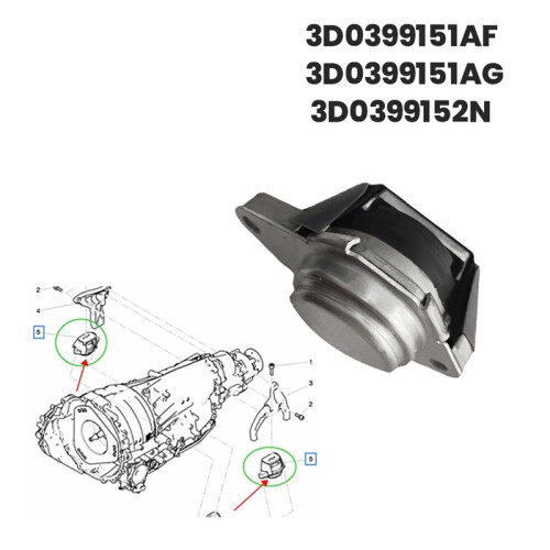 Supporto Cuscinetti Motore 3D0399151AF per  Phaeton per    Gtc e Flying Spur 2006-2012 Supporto Trasmissione 2