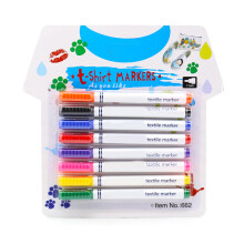 8Colors Fabric Markers Pen,Permanent Fabric Paint Pens Art Markers Set Fine Tip,for Canvas, Bags, T-Shirts, Sneakers