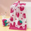 Weiches Badetuch mit Erdbeermuster, rosa 3
