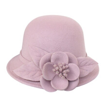 Fedora Hats for Women Winter Hat Fedora Hats 1920s Style Round Top Casual Basin Cap Small Bowler Hat I M