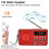 Lettore MP3/radio portatile con USB, TF, AUX e display da 2,4". 3